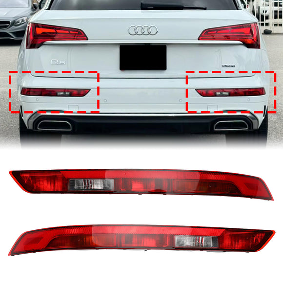 2018-2021 Audi Q5 Links + Rechts Paar Achterbumper Onderste Achterlicht Rem Stoplicht 80A945069A 80A945070A