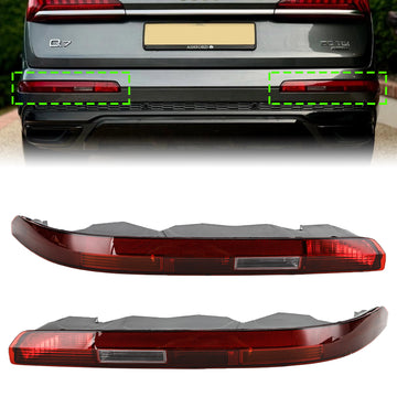 Left+Rignt Rear Bumper Tail Lamp Fog Lamp Assembly 4M0945095 4M0945096 For AUDI Q7 2016-2023
