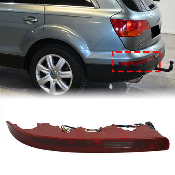Audi Q7 4L 2006-2015 Left Rear Bumper Reflector Reverse Tail Brake Light Fog Lamp 4L0945095 4L0945095A