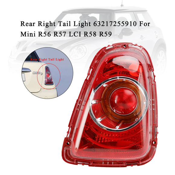 Mini R56 LCI / R57 LCI / R58 / R59 2010-2015 Rear Left + Right Tail Light 63217255909 63217255910