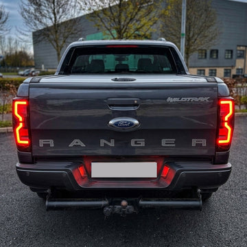 2012-2021 Ford Ranger T6 T7 T8 LED Black Clear Rear Tail Light Lamp Smoke Lens - 0