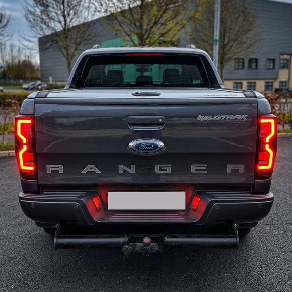 2012-2021 Ford Ranger T6 T7 T8 LED Black Clear Rear Tail Light Lamp Smoke Lens
