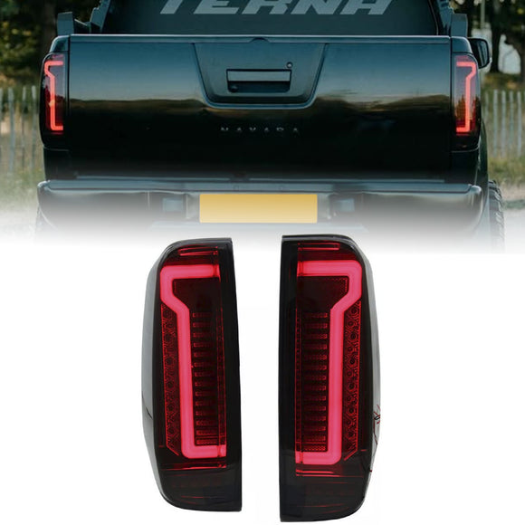 2005-2012 Nissan Navara D40 Pair Rear Right & Left LED Tail Light Lamp Smoke Lens