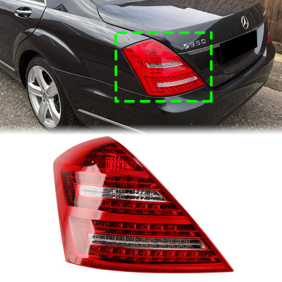 2007-2013 Mercedes Benz W221 S-Class Left LED Tail Light Lamp 2218201364 2218200366