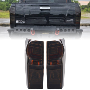 2012-2019 Isuzu D-Max RC Pair LED Tail Light Rear Back Lamp Left & Right Smoke Lens