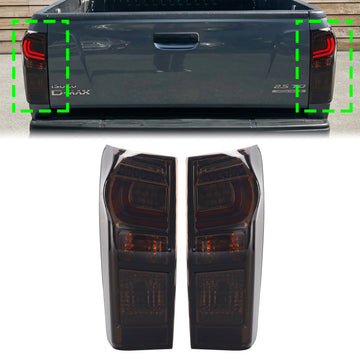2012-2019 Isuzu D-Max RC Pair LED Tail Light Rear Back Lamp Left & Right Smoke Lens