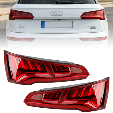 Left + Right Part Rear Tail Light Lamp LED 80A945093B 80A945094B For 2017-2020 Audi Q5
