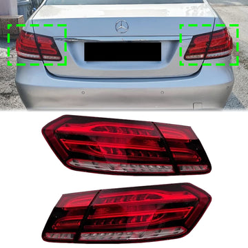2013-2015 Mercedes E-Class W212 4PCS Left Right Inner Outer LED Rear Tail Light Brake Lamp