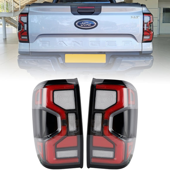 Conjunto de luz traseira traseira esquerda + direita LED para Ford Ranger T9 XL/XLS/XLT 2023-2026