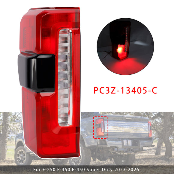 2023-2026 Ford F-250 F350 F450 paire latérale gauche + droite feu arrière LED avec angle mort PC3B-13B505-C PC3B-13B504-C