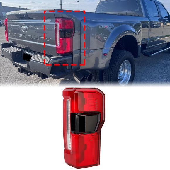 2023-2026 Ford F-250 F350 F450 Links + Rechts Paar LED-achterlicht met dode hoek PC3Z-13405-C PC3B-13B505-C PC3Z-13404-C