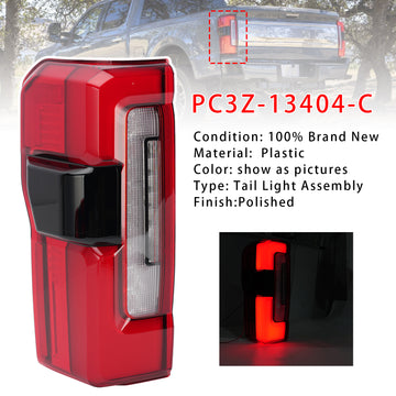 2023-2026 Ford F250 F350 F450 Platinum / Limited Left LED Tail Light With Blind Spot PC3Z-13405-C PC3B-13B505-C - 0
