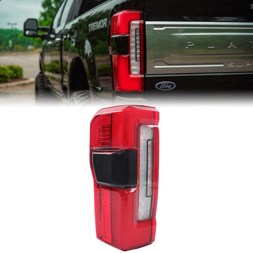 2023-2026 Ford F250 F350 F450 Super Duty Platinum / Limited Left LED Tail Light With Blind Spot PC3Z-13405-C PC3B-13B505-C