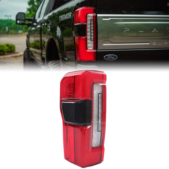 2023-2026 Ford F250 F350 F450 Super Duty Platinum / Limited Left LED Tail Light With Blind Spot PC3Z-13405-C PC3B-13B505-C