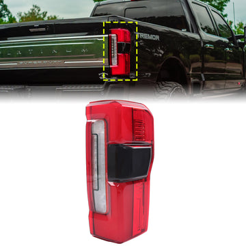 2023-2026 Ford F250 F350 F450 Super Duty Platinum/rajoitettu vasen ja oikea LED-takavalo kuolleen kulman kanssa PC3Z-13404-C PC3Z-13405-C - 0