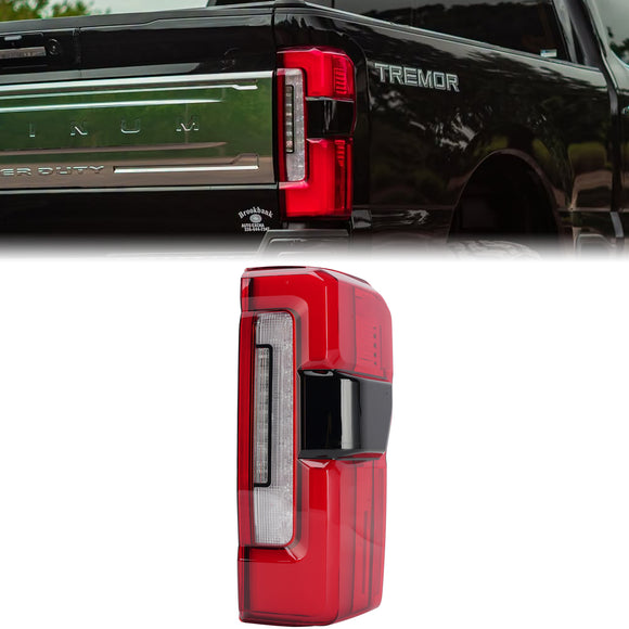 Ford F250 F350 F450 Super Duty Platinum / Limited 2023-2026 Right LED Tail Light PC3B-13B504-C PC3Z-13404-C With Blind Spot