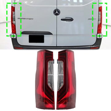 2019-2021 Mercedes-Benz Sprinter 1500 2500 Feu arrière LED gauche + droit Feu de freinage arrière A9108205400 A9108205500