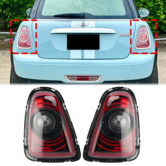 2010-2015 MINI R56/R57 LCI/R58/R59 Takana vasen+oikea takalamppu Black Line -jälkiasennussarja 63217255909 63217255911