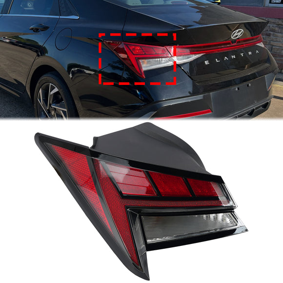 Hyundai Elantra 2021-2024 Fanale posteriore esterno sinistro Lampada freno Luce stop 92401-AB100 92401AB100