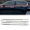 2008–2012 Honda Accord 4 Stück Chrom-Dichtungsstreifen Fensterleisten-Dichtungsgürtel 72410-TAO-A01-1