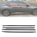 Honda Civic 2016 – 2021, 4 pièces, bande d'étanchéité gauche + droite, moulage de fenêtre, ceinture d'étanchéité-1