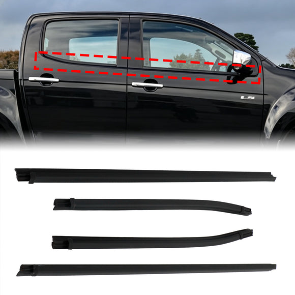 2012–2018 Isuzu Dmax 4 Stück Dichtungsstreifen 8–98052197–2 8–98052198–2