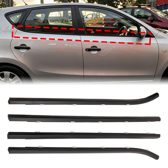 2008–2011 Hyundai i30 4 Stück Außentür-Dichtungsstreifen-Gürtel 822102L000 822202L000