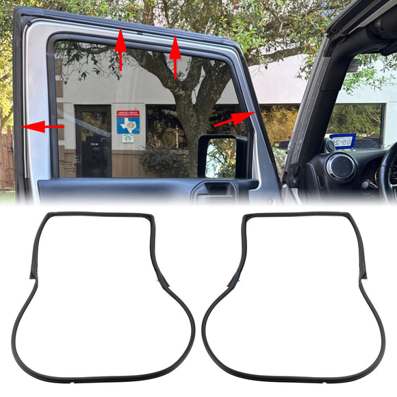 2007–2017 Jeep Wrangler JK 2 Stück Vordertür-Dichtungsstreifen-Dichtung 12303.21 55395274A