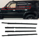 1990-1998 Toyota Land Cruiser FJ80 FZJ80 HZJ80 4pcs Outer Weatherstrip Door Belt Seal 68210-60010 68160-60010-1