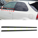 HONDA CIVIC EK 1996–2000, 2-türig, links und rechts, Wetterschutzleiste für Türfenster, 72410-S03-003, 72450-S03-003-1