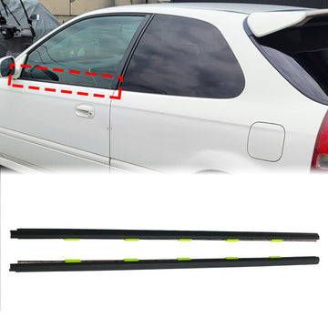 HONDA CIVIC EK 1996-2000 2-Door Left+Right Door Window Weather Molding 72410-S03-003 72450-S03-003