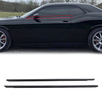 Dodge Challenger 2008-2017 2PCS Left & Right Front Door Window Belt Weatherstrip 55399123AG 55399122AG