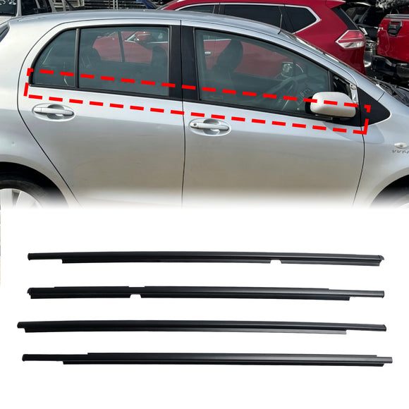 2005-2010 Toyota Yaris/Vitz 4 pezzi modanatura guarnizione in vetro per porta esterna 6823052100 6818052100
