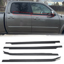 2000-2006 Toyota Tundra Double cabine 4 pièces porte fenêtre extérieure inférieure coupe-froid 75720-0C010 75740-0C022 bande d'étanchéité-2