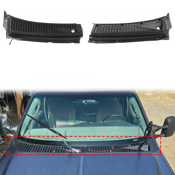 Ford F250 F350 F450 F550 1999-2007 Grille d'aération de capot d'essuie-glace 3C3Z-25022A68-AAA 4C3Z-25022A69-AAA