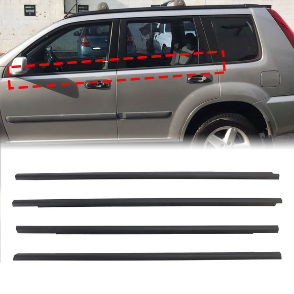 2001–2007 Nissan X-trail 4 Stück Fenster-Dichtungsstreifen-Dichtungsgürtel 80821-8H300 80820-8H300