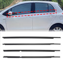 2006-2013 Toyota Yaris Hatchback 4PCS Door Glass Belt Outer Molding Weatherstrip 68210-0D100 68160-0D100-1