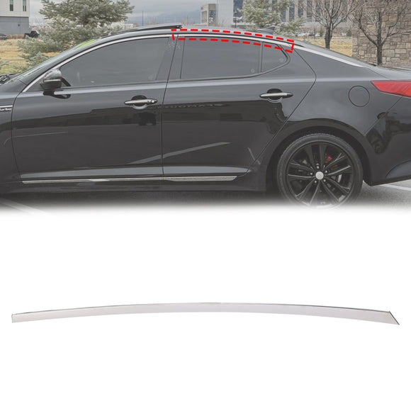 Kia Optima 2011-2015 Moulure de garniture de panneau de porte arrière supérieure côté gauche 838502T000 Chrome