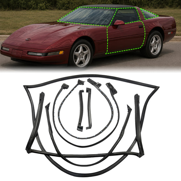 1984-1996 Chevrolet Corvette C4 Kit de joint d'étanchéité à 2 portes étanche 9096GGW GM9096GGW
