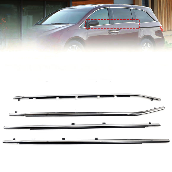 2011-2017 Odyssey 4PCS Dichtungsstreifendichtung 72410-TK8-A11 72450-TK8-A11 Türgürtelformteil