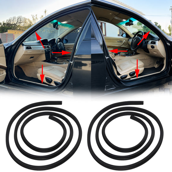 2004-2012 BMW 3 Series E90 E91 2PCS Front Left+Right Door Rubber Seal WeatherstripAuto & Motorrad: Teile, Auto-Ersatz- & -Reparaturteile, Karosserieteile!