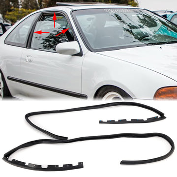 1992–1995 Honda Civic Coupe/Schrägheck links + rechts Vordertür-Unterdichtungsgummisatz 72365-SR3-014 72325-SR3-014