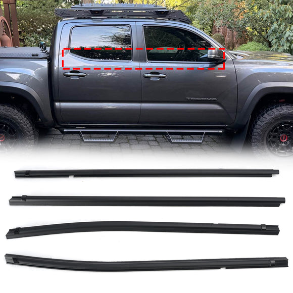 2016-2023 Toyota Tacoma 4PCS Door Weatherstrips 68161-04060 68162-04060 68163-04030 68164-04030