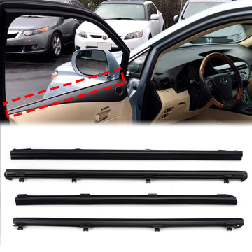 2010-2015 Lexus RX350 RX450h 4Pcs Inner Door Glass Weatherstrip 68171-48050 68174-48050