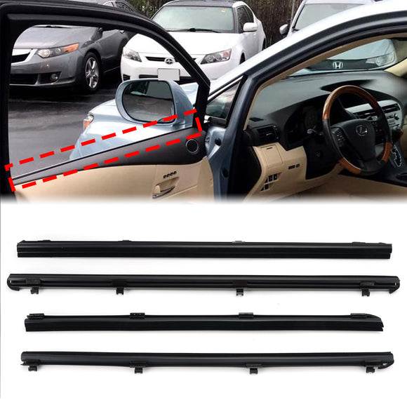 2010-2015 Lexus RX350 RX450h 4 Stuks Binnendeur Glas Tochtstrip 68171-48050 68174-48050