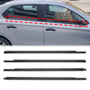 2014-2023 Citroën C3-XR/C3L/M43/M33 4 pièces bande d'étanchéité en verre de fenêtre noir 9802280880 9802280780-1