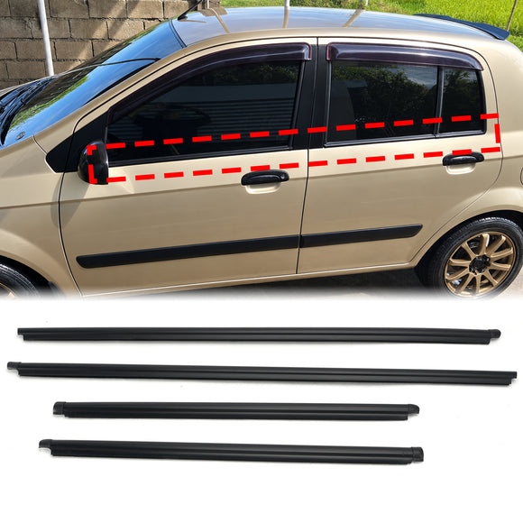 2006–2011 Hyundai Getz 4-teiliges Dichtungsstreifen-Türformteil 822101C001 822201C001