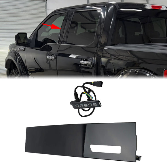 2017-2026 Ford F-Series B Pilar Molding Trim com teclado de entrada sem chave da porta FL3T14A626AT59B8 FL3Z1520555SG