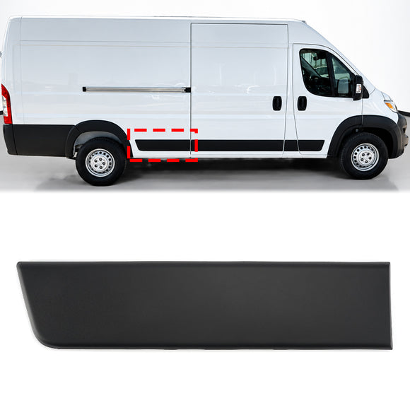 2019-2025 Ram Promaster Panel de moldura lateral para puerta trasera derecha 1ZT29JXWAB