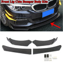 4PCS Universal Front Bumper Lip Body Kit Spoiler For Universal Model-3